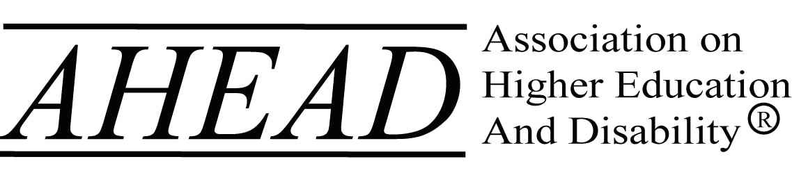 Logo for AHEAD - black lettering