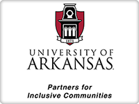 Logo of University of Arkansas with the university seal